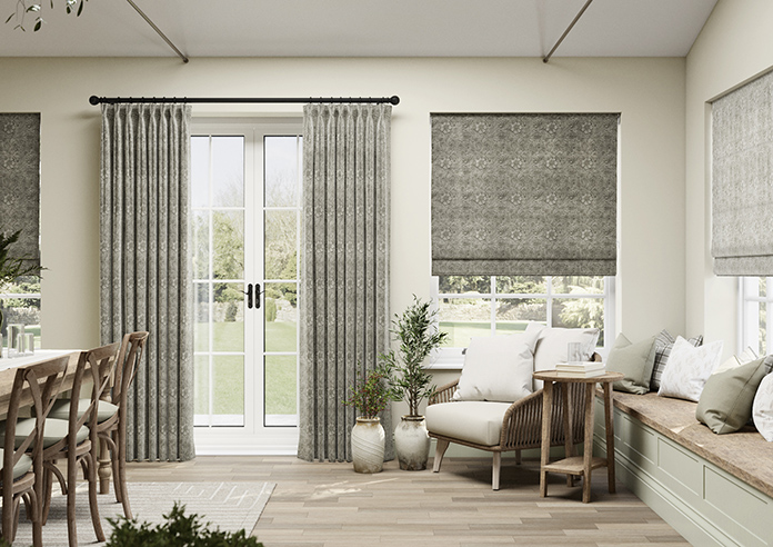 William Morris Marigold Velvet, Iron - Roman Blind - Image 3